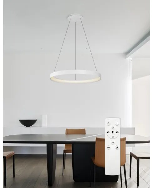 Lustră LED dimabilă pe cablu Top Light ORBIT LED/40W/230V 3000-6500K d. 50 cm alb + telecomandă