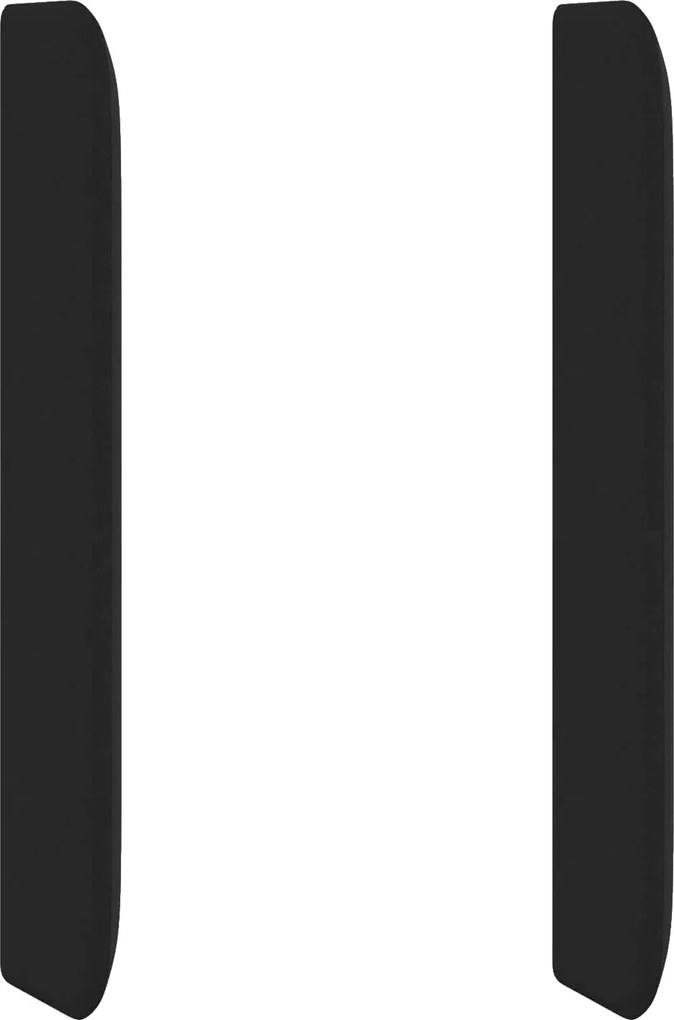 vidaXL Ureche pentru Tăblie Negru 80 x 16 x 4 cm țesătură