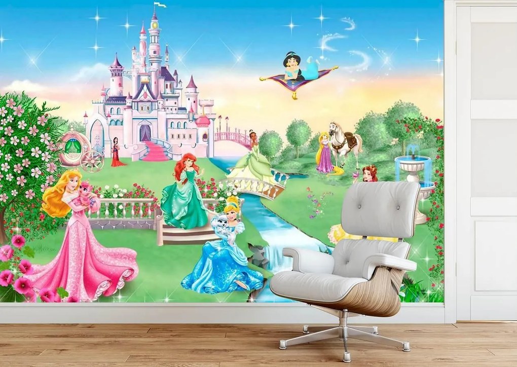 Fototapete Copii, Principesele Disney in curtea castelului Art.030154