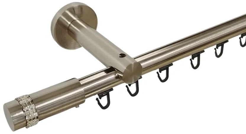 Galerie SIMPLA PRINDERE PERETE TEAVA PROFIL 19 MM -XANTOS - INOX (Alege marime: 280 cm)