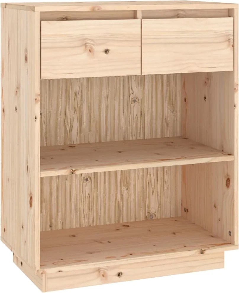 vidaXL Dulap consolă, 60x34x75 cm, lemn masiv de pin