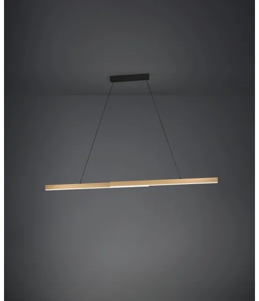 Lustră LED dimabilă pe cablu Eglo 390369 MONTEBUONO LED/21W/230V 3000K maro