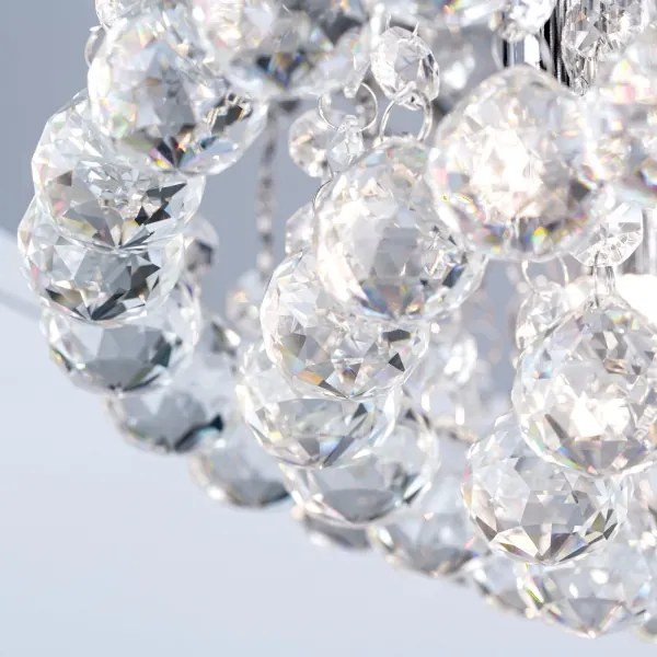 Plafonieră de cristal Orion DLU 2378/4/38 GLORIA 4xG9/40W/230V d. 38 cm crom