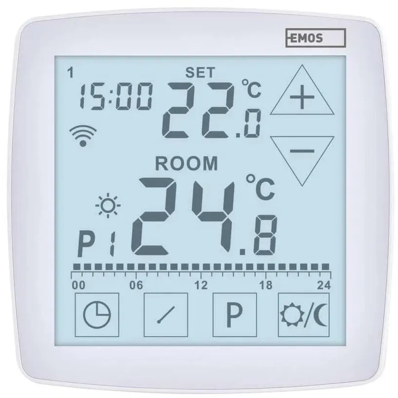 Termostat digital fără fir GoSmart 230V/16A, Wi‑Fi compatibil Tuya