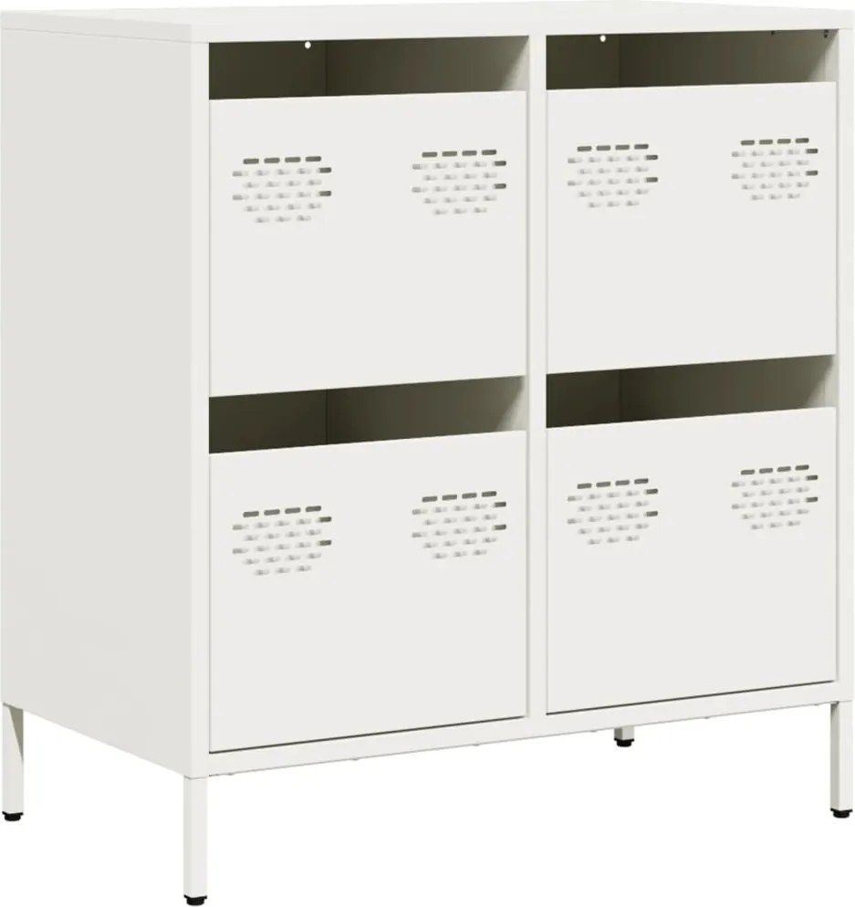 vidaXL Dulap, alb, 68x39x73,5 cm, oțel laminat la rece