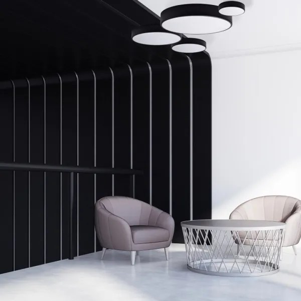 Brilagi - Plafonieră LED RGBW dimabilă CLARE, 1xE27/9W/230V, Wi-Fi, neagră