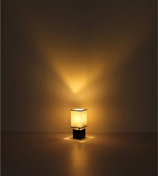 Globo 21628ALU - Lampă de masă VALENTINO, 1xE27/7W/230V, negru/antracit