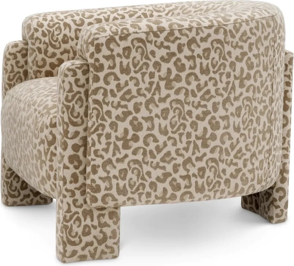 Fotoliu elegant design LUX Hazelwood, Harley leopard