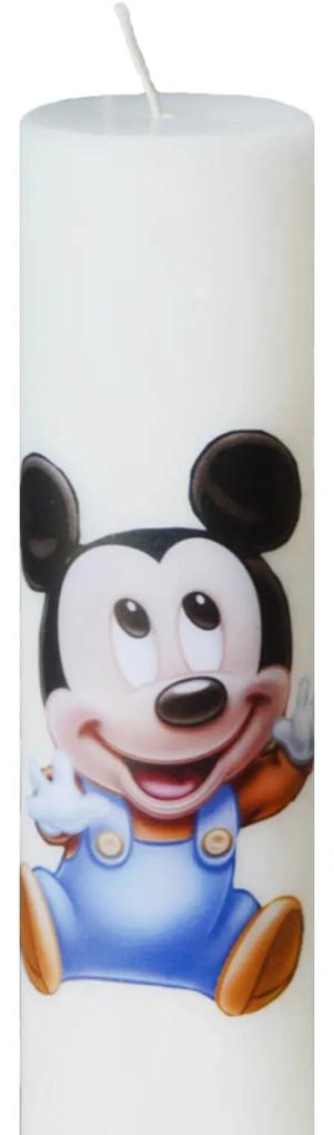 Lumanare Botez Baby Mickey 4,5 cm, 30 cm