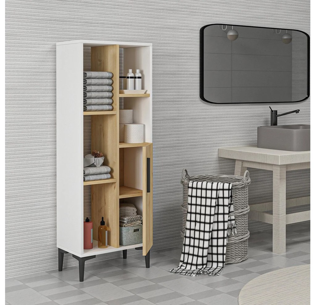 Raft Nobuti (alb + stejar zafir) . 1094216
