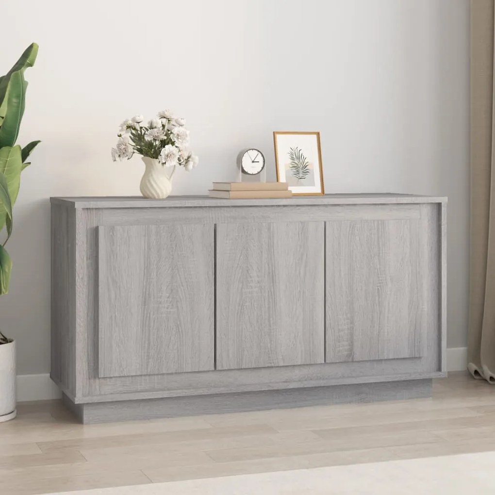 vidaXL Dulap, gri sonoma, 102x35x55 cm, lemn prelucrat