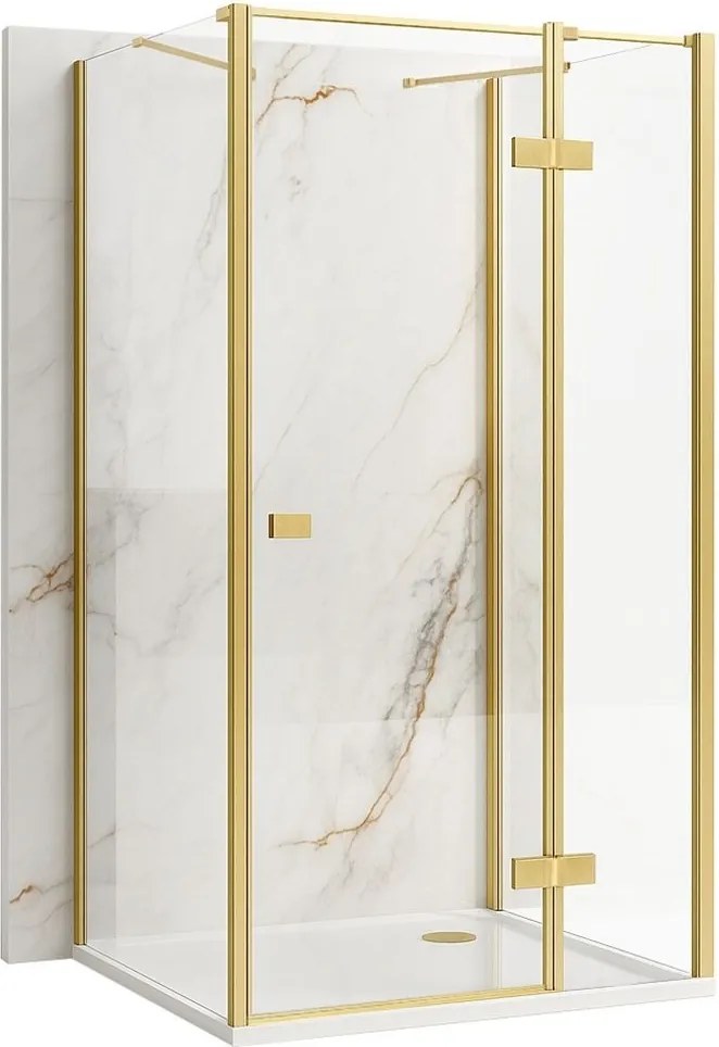 Cabina de dus Rea Atlas 80x80 Brush Gold