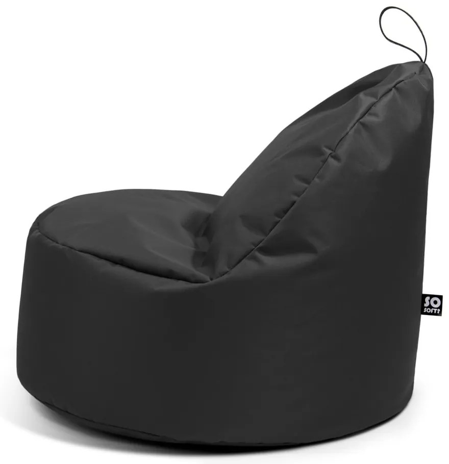 Fotoliu puf pentru copii albastru închis Round M – So Soft?