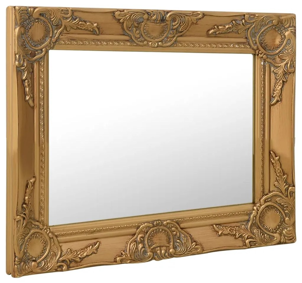 Oglinda de perete in stil baroc, auriu, 50 x 40 cm 1, Auriu, 50 x 40 cm