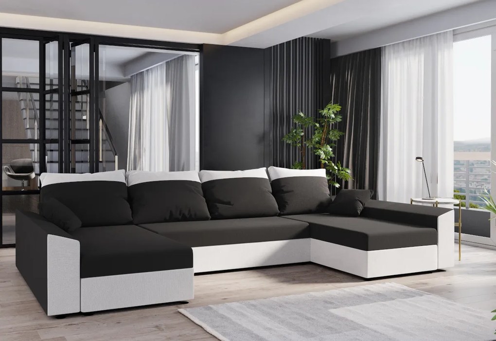Supermobel Canapea extensibilă în formă de U PAUL N, 311x90x125, sawana 05/sawana 14