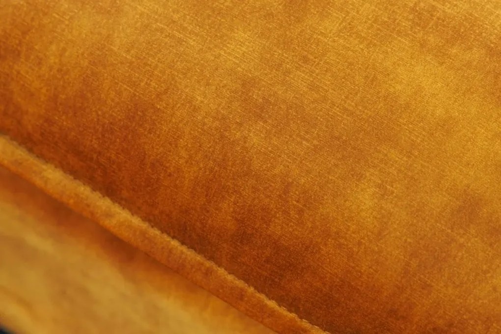 Taburete confortabil, suport pentru picioare Heaven 100cm, catifea galben mustar