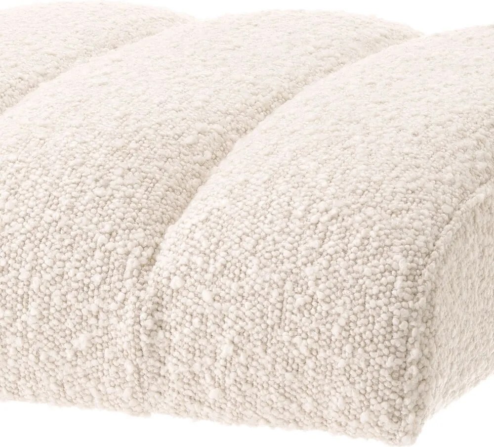 Taburete elegant design LUX McGuire, boucle crem 115662 HZ