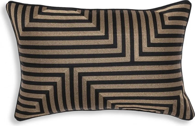 Perna decorativa LUX Spray 60x40cm, negru/ auriu 115070 HZ