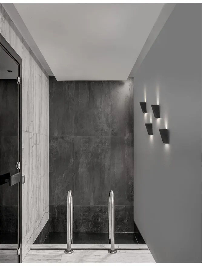 Aplica LED de exterior up/down IP54 Miley black NVL-9202262