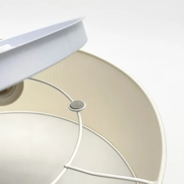 Plafonieră SIRJA PLISADO 2xE27/15W/230V, diametru 35 cm, crem