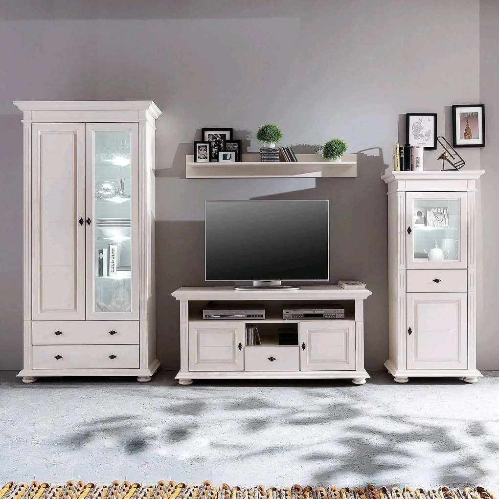Set lemn masiv alb Living Ariana