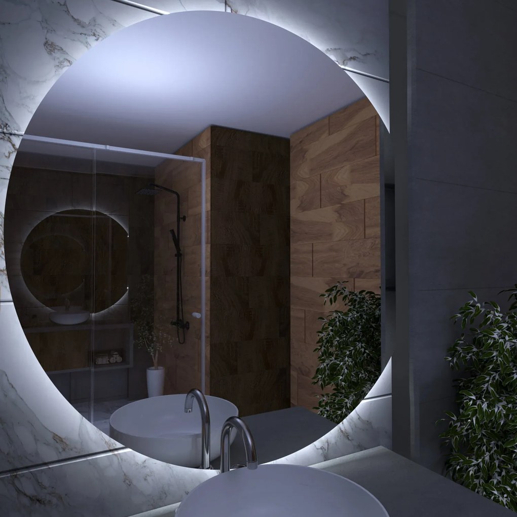 Oglindă rotundă cu iluminare LED E5