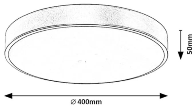 Plafoniera LED design slim Tesia auriu 40cm