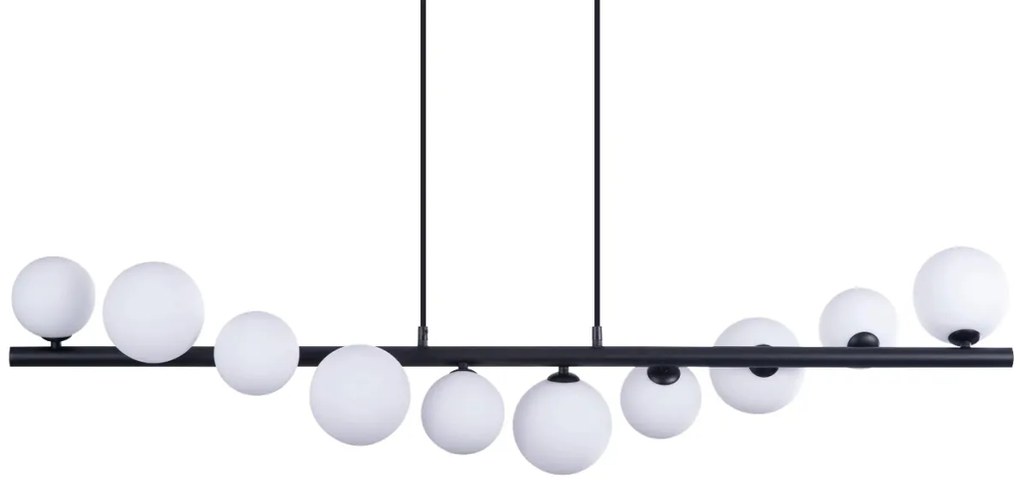 Lustra suspendata design modern SYBILLA 10 black