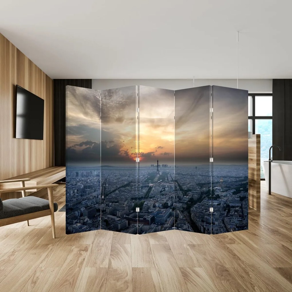 Paravan - Paris din înâlțime (210x170 cm)