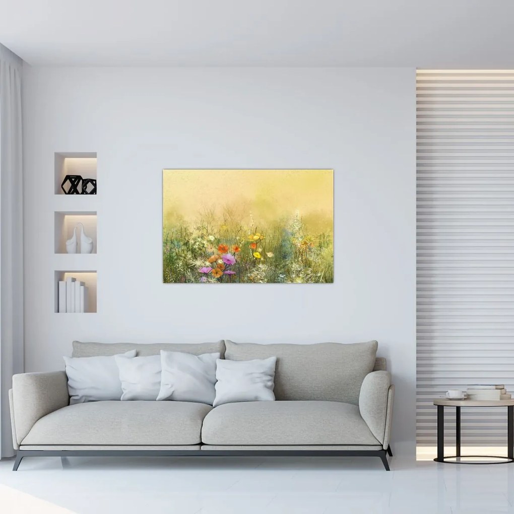 Tablou - Pajiște pictată (90x60 cm)