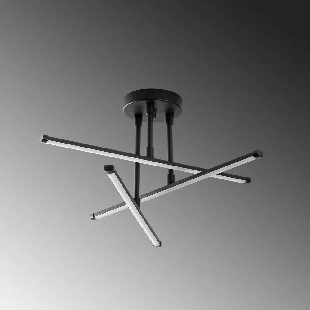 Plafonieră neagră LED 26x51 cm Umut – Opviq lights