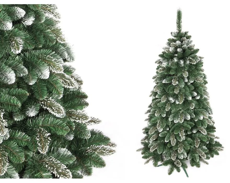Pom artificial de Crăciun model brad cu zăpadă artificială, înălțime 150 cm