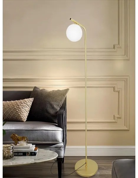 Lampă de podea 1xE27/40W/230V auriu/alb