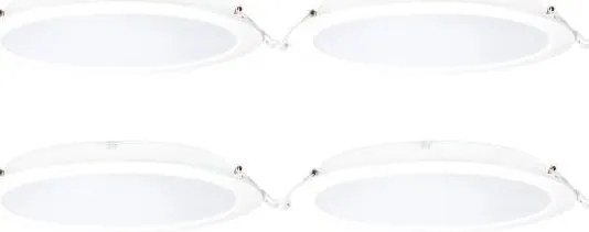 Aigostar - Set 4x spoturi încastrate LED RGBW dimabile MESH, 18W, 230V, 2700K–6500K