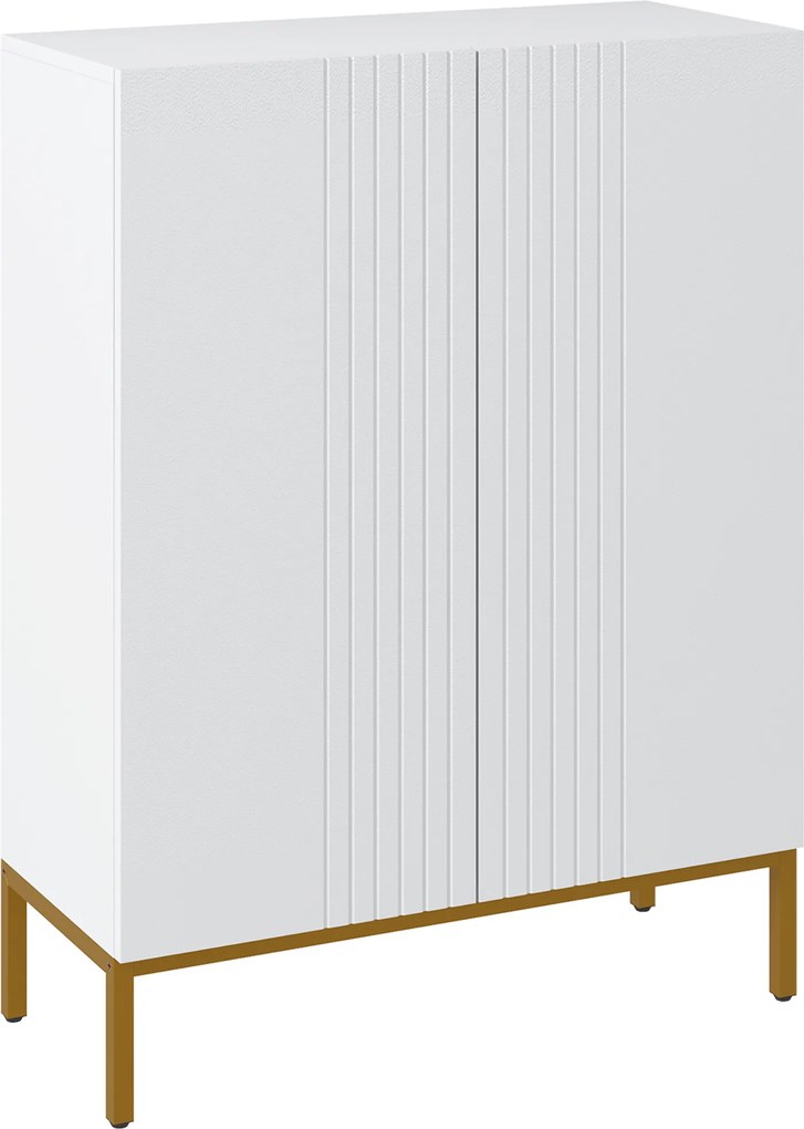 HOMCOM Dulap Îngust pentru Pantofi, Dulap Subțire pentru Depozitarea Pantofilor cu Rafturi Reglabile, 95x72x31.5 cm, Alb | Aosom Romania