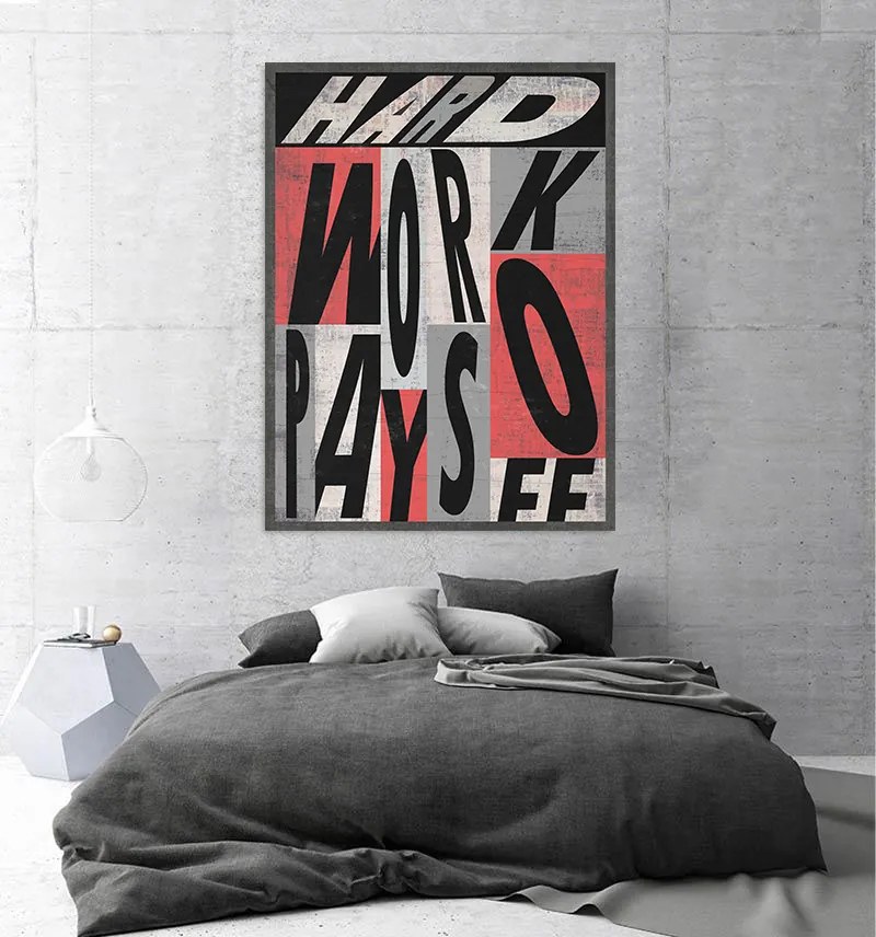 Tablou canvas Hard Work 120x80 cm