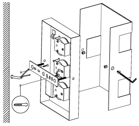 Eglo 94086 - Corp de iluminat LED exterior RALORA 3xLED/2,5W/230V