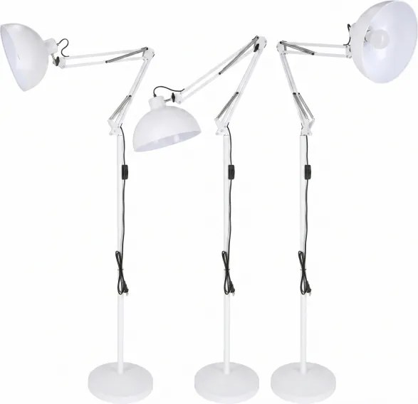 BRILAGI - Lampă de podea flexibilă TASKER 1xE27/60W/230V 157 cm albă