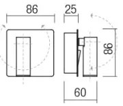Spot LED de perete Redo 01-2338 TOMIX LED/3,2W/230V alb