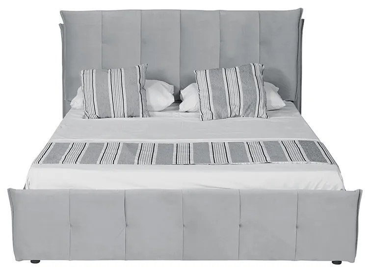 PAT CATIFEA CU DEPOZITARE CUDDLE, SISTEM HIDRAULIC DE RIDICARE, 180X200X116 (180X200) CM, CULOARE GRI