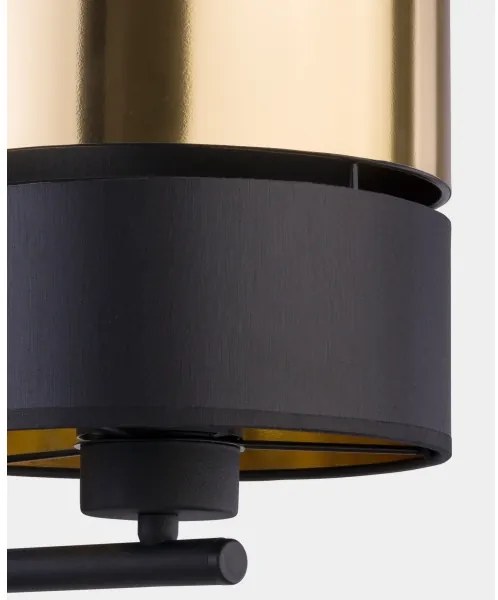 Lampă de perete HILTON 1xE27/15W/230V alamă/neagră