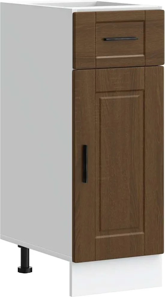 vidaXL Dulap de bază de bucătărie „Porto” din lemn de stejar maro