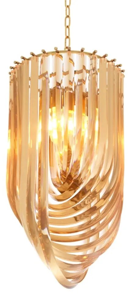 Candelabru design LUX Murano 35cm, champagne 111905 HZ