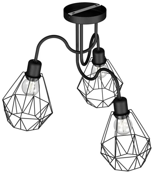 Lustră aplicată BERGEN 3xE27/60W/230V