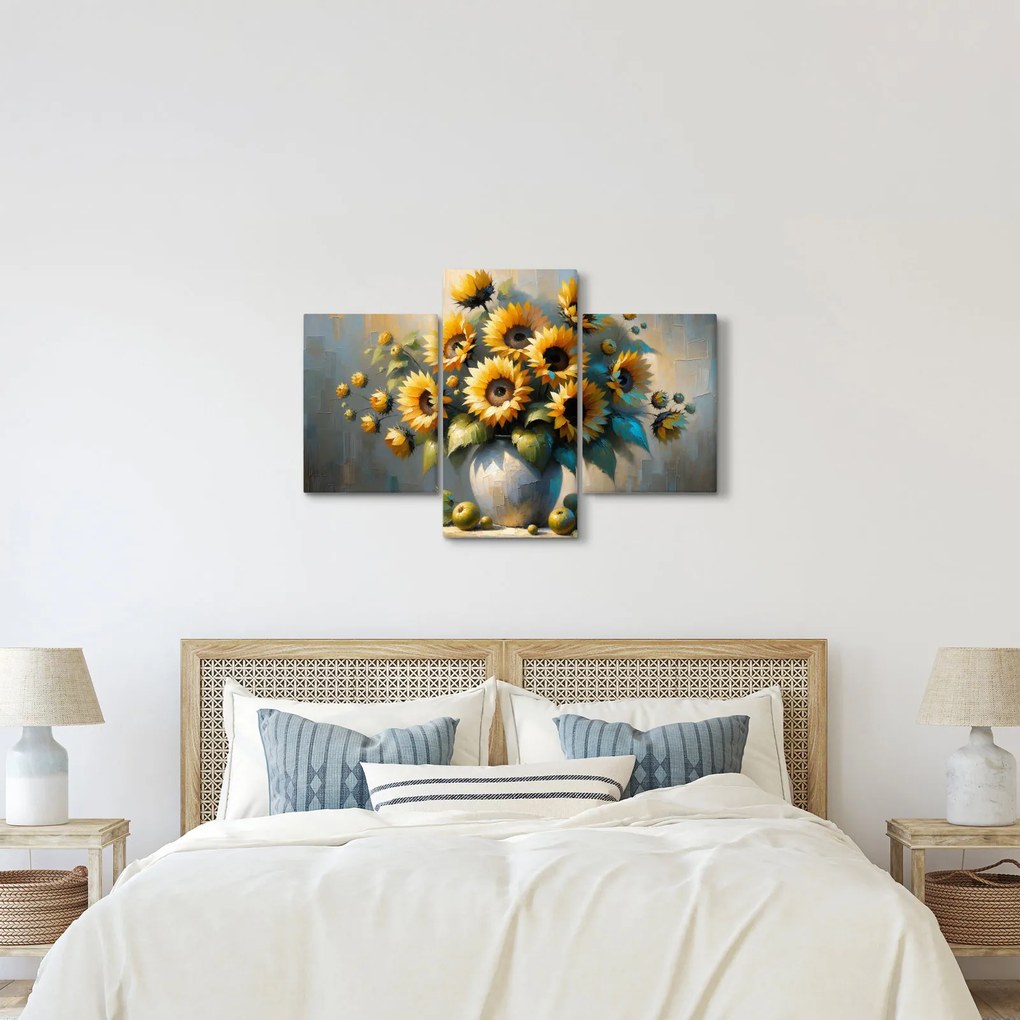 Tablou – Vază cu floarea-soarelui (90x60 cm)