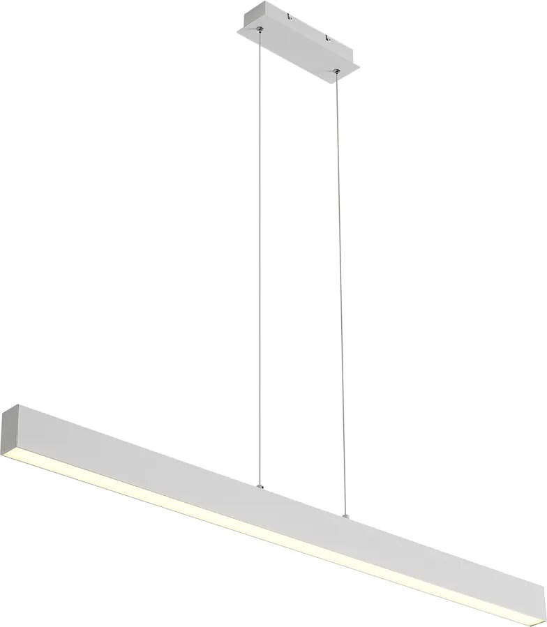 Lampă suspendată albă incl. LED cu dimmer în 3 trepte 2700-4000K cu comutator DIP - Keane