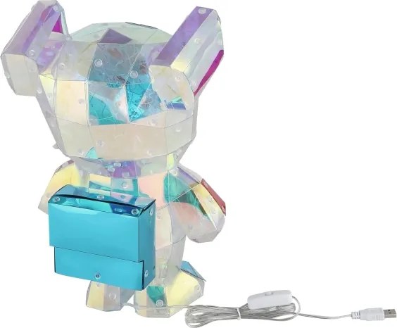 Globo 28085 - Lampă decorativă de masă LED în ambalaj cadou BRONDAR 0,03W/5V USB urs spațial