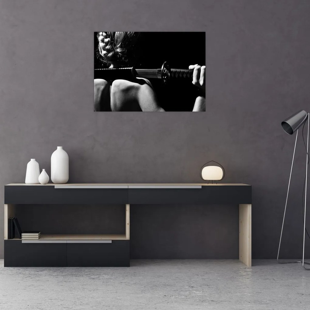 Tablou - Femeie cu o sabie (70x50 cm)