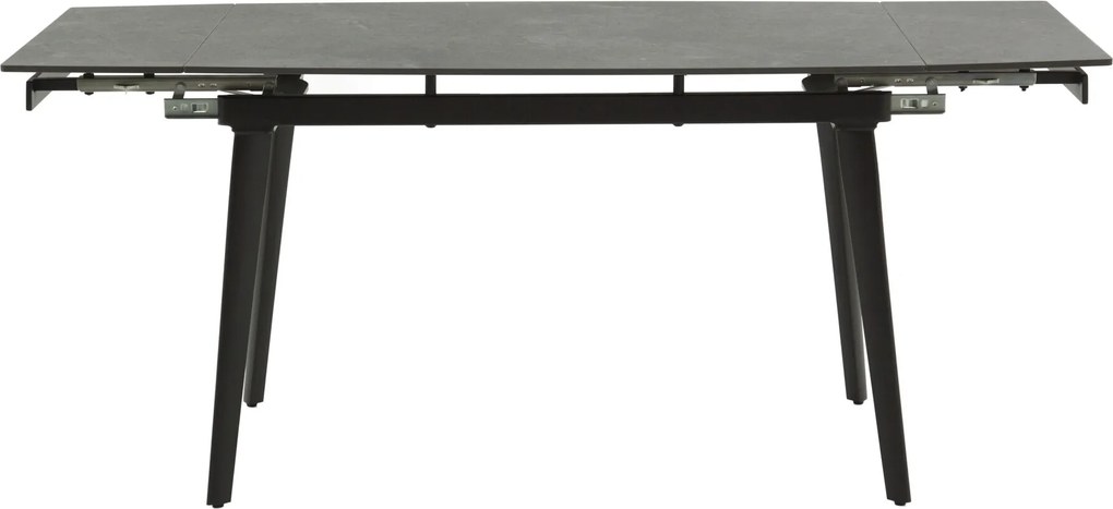 Masă ceramică extensibilă Maura negru 120/80 cm + 2 extensii 30 cm