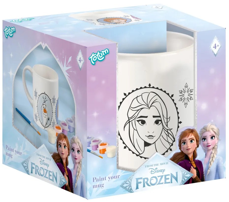 Disney Regatul de gheață Destiny cană din porțelan de pictat 235 ml Cutie Cadou